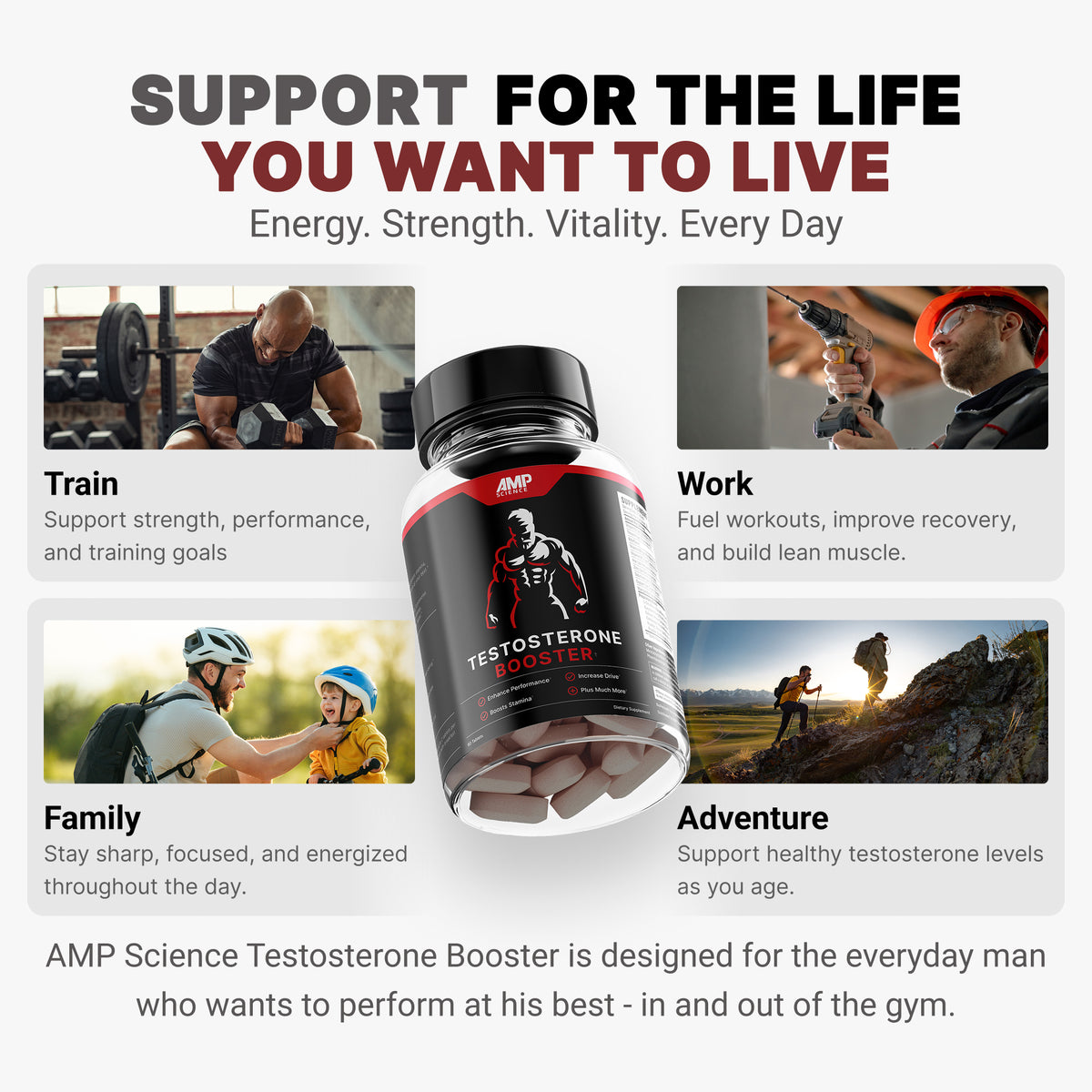 Amp Science® Testosterone Booster